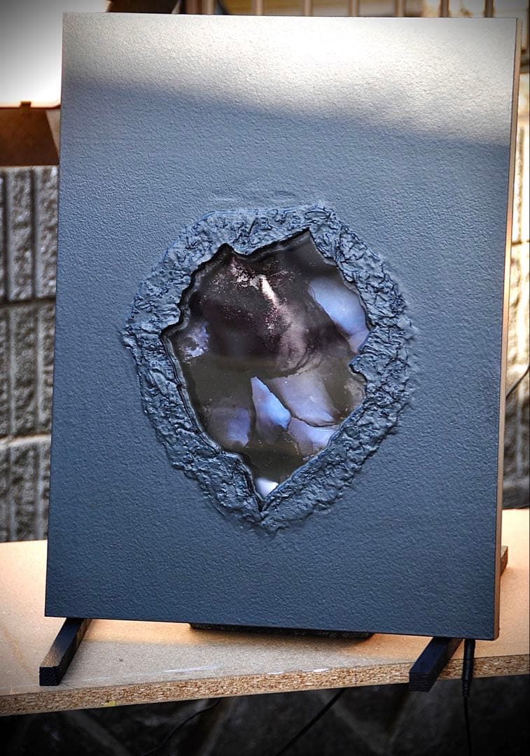 壁掛け照明　深海　60×45cm ABYSS 一点物インテリア　空間標本　モダン