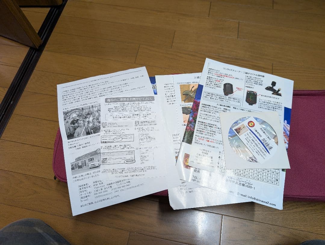 入門用ヘビ柄 三線