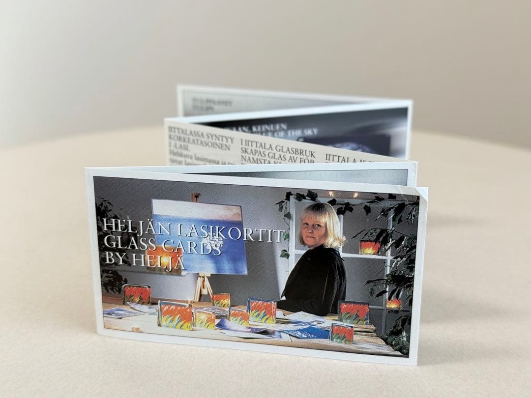 Lucky Boys ガラスカード 箱付き イッタラ ヘルヤ アラビア