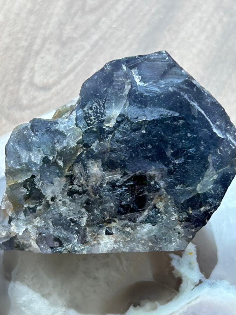 中国産｜黄金を宿すキューブ パイライト共生フローライト 121g