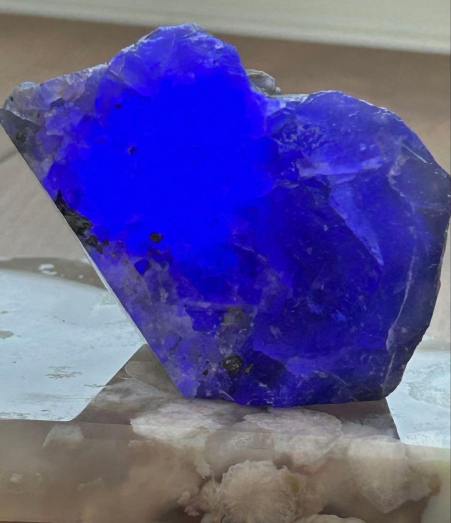 中国産｜黄金を宿すキューブ パイライト共生フローライト 121g