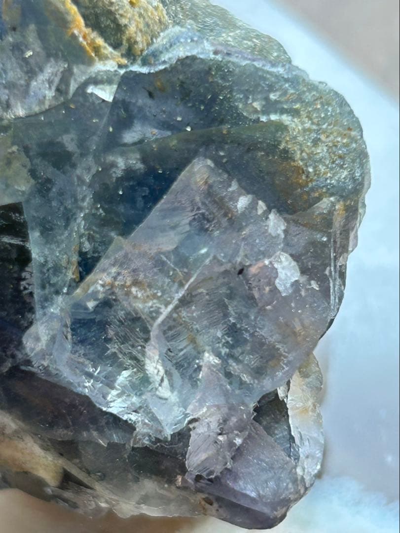 中国産｜黄金を宿すキューブ パイライト共生フローライト 121g