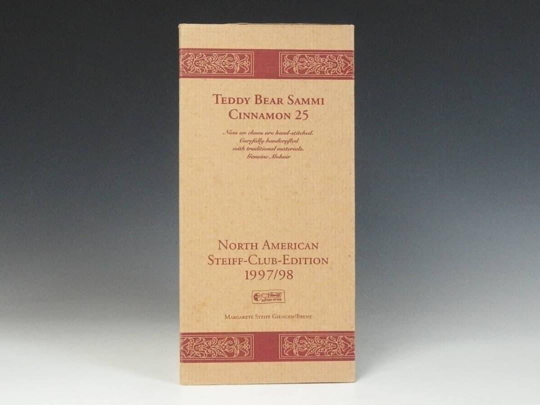 Steiffシュタイフ テディベア Sammi CINNAMON 25 白色タグ