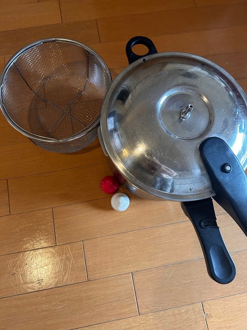 活力鍋　Lサイズ　蒸し器　オモリ２つつき