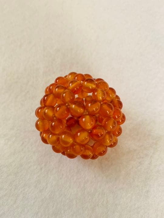 資料付き✨フラーレン　カーネリアン6mm A A A グレートセントラルサン