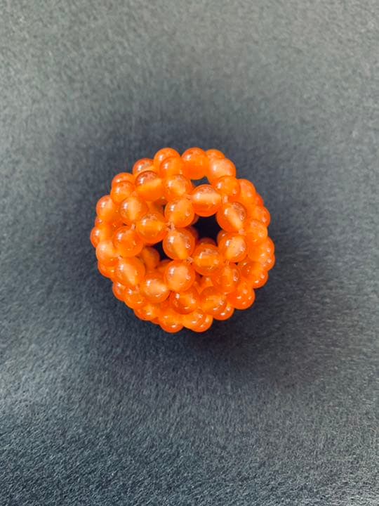 資料付き✨フラーレン　カーネリアン6mm A A A グレートセントラルサン