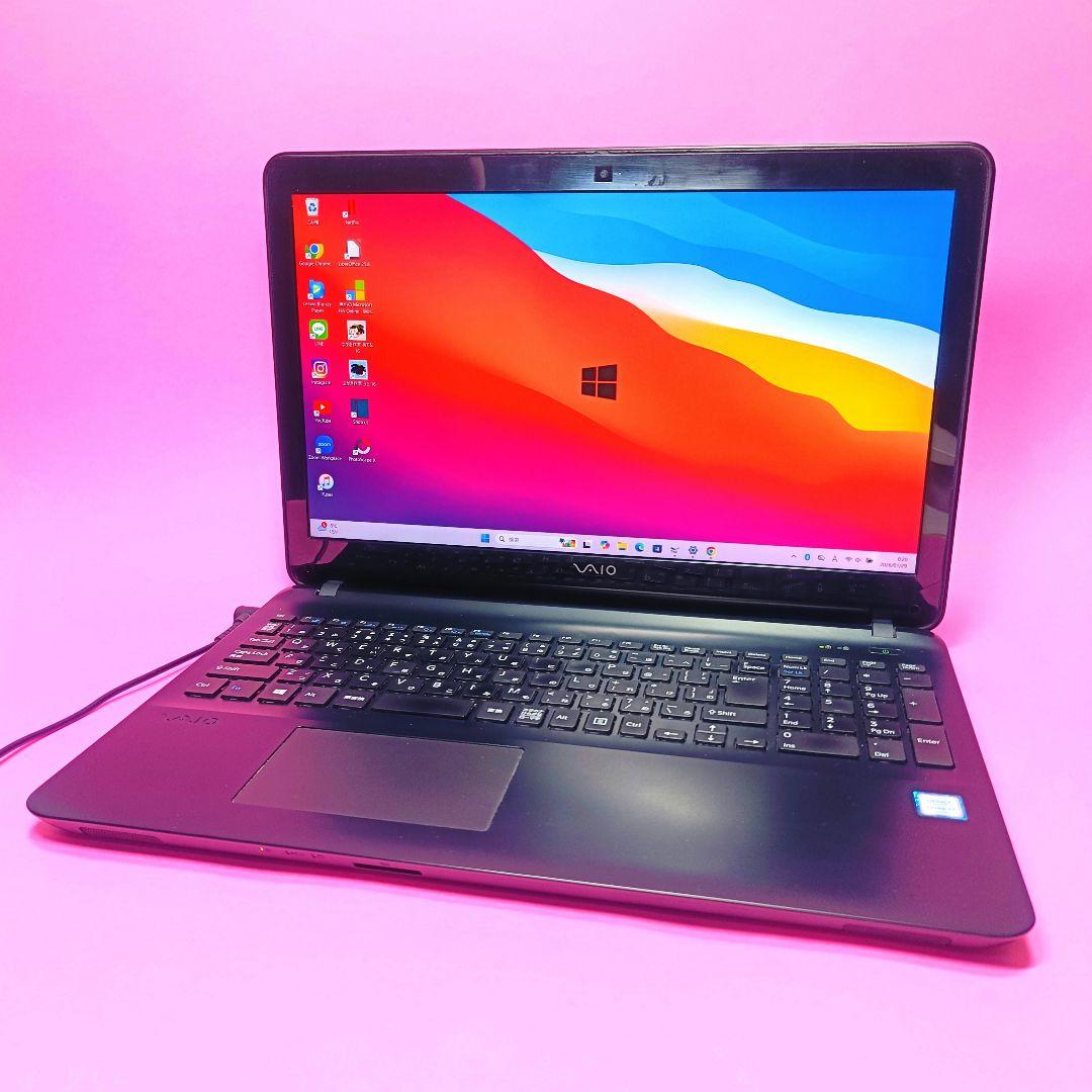 VAIO✨ブルーレイ✨SSD128✨1TB✨i7✨8GB✨カメラ付ノートパソコン