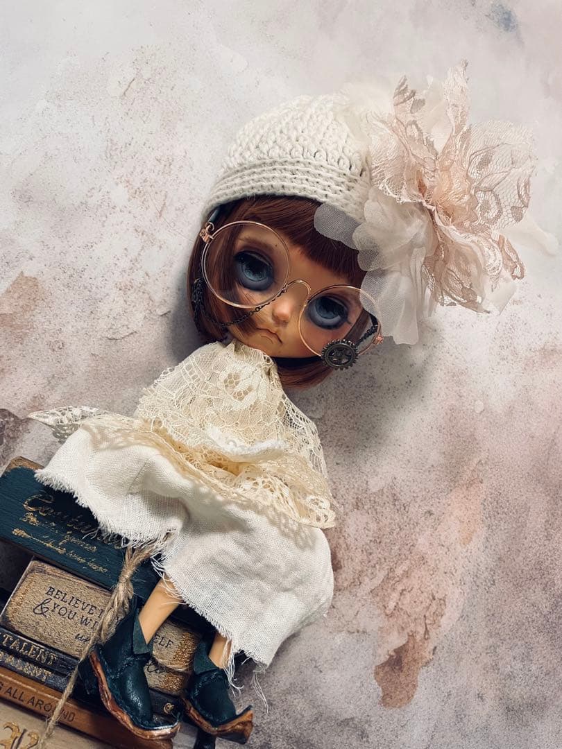 カスタム アイシードール ウィッグ タン肌女の子 アウトフィット付属