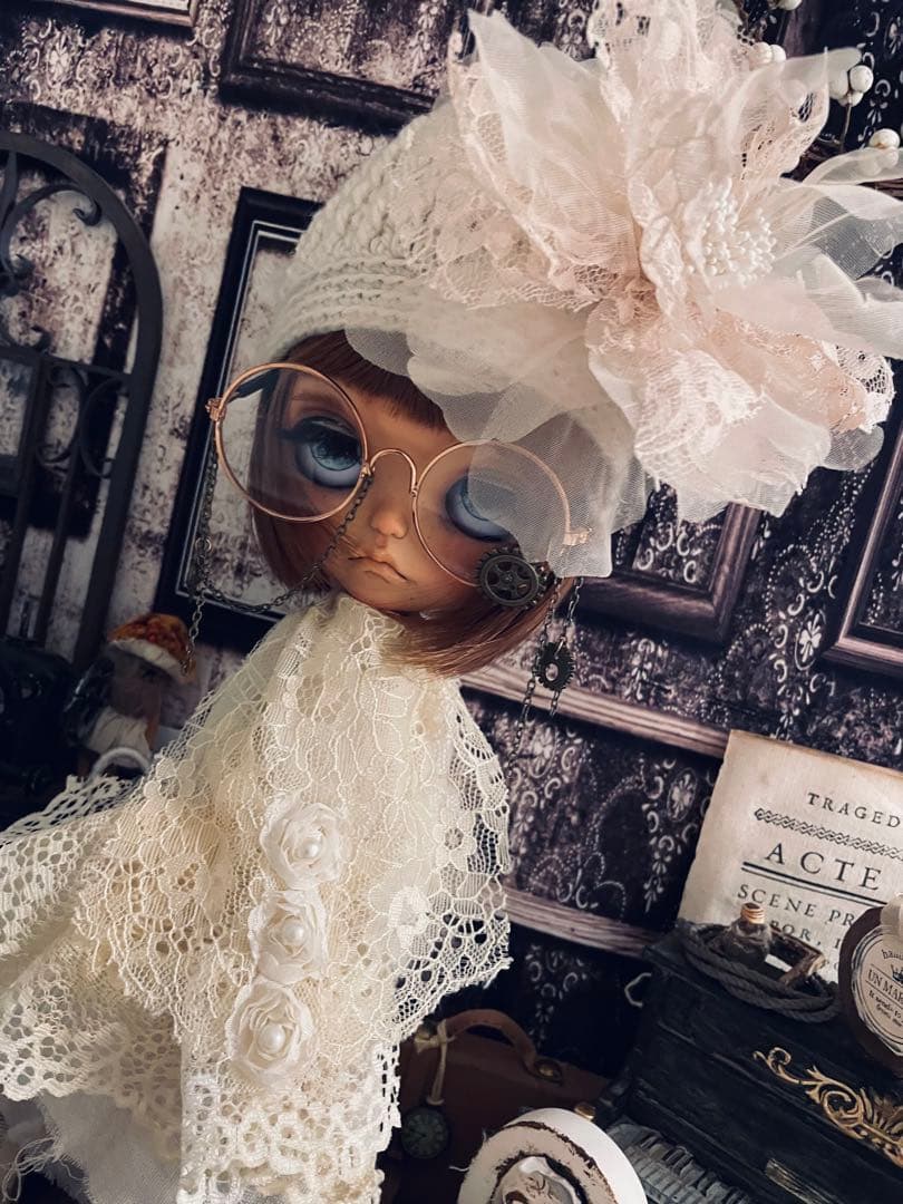 カスタム アイシードール ウィッグ タン肌女の子 アウトフィット付属