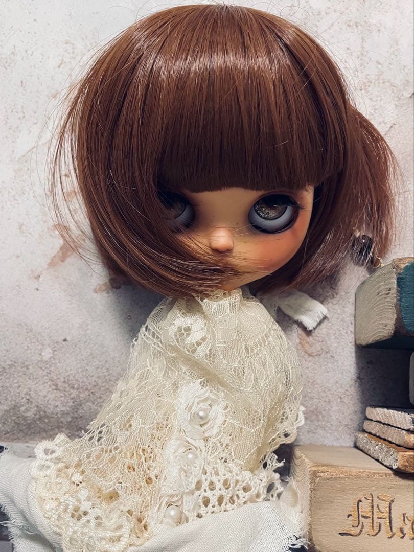 カスタム アイシードール ウィッグ タン肌女の子 アウトフィット付属