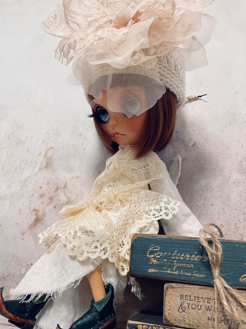 カスタム アイシードール ウィッグ タン肌女の子 アウトフィット付属