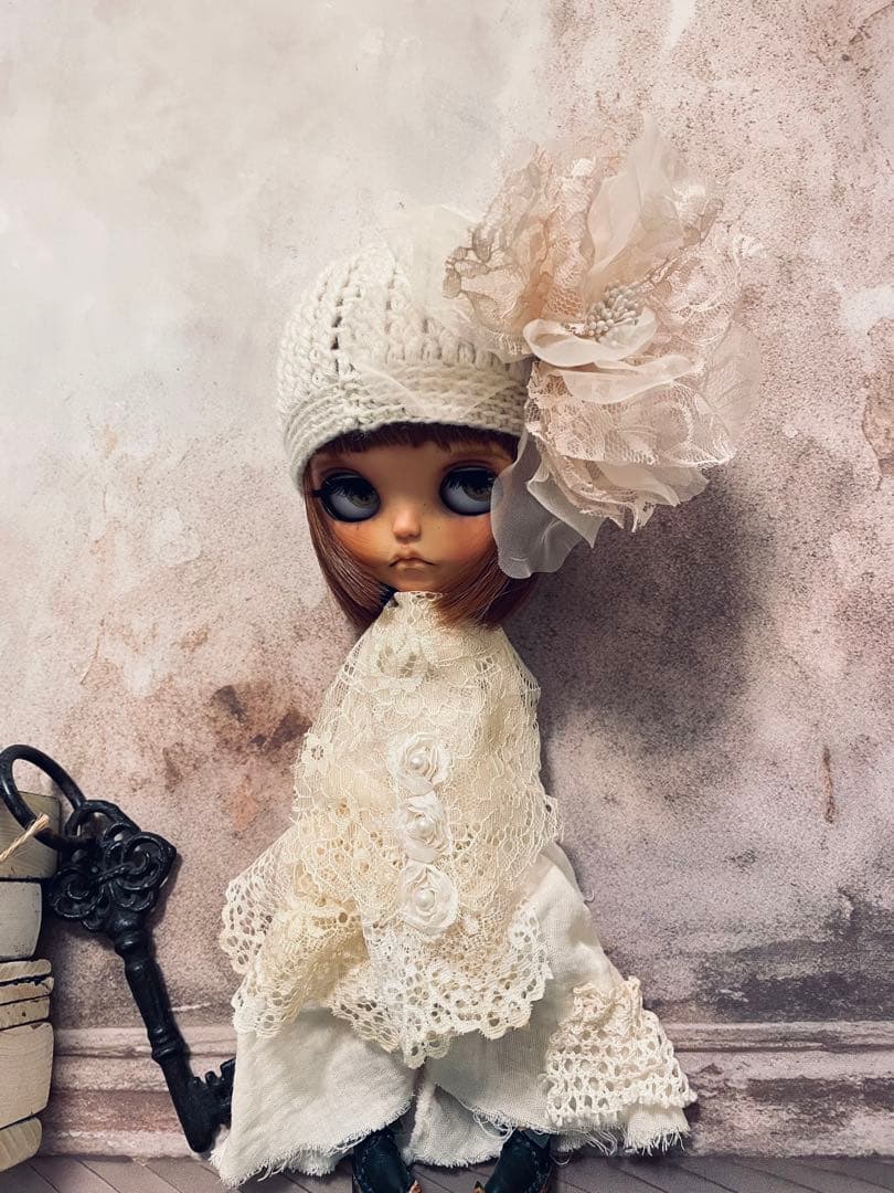 カスタム アイシードール ウィッグ タン肌女の子 アウトフィット付属