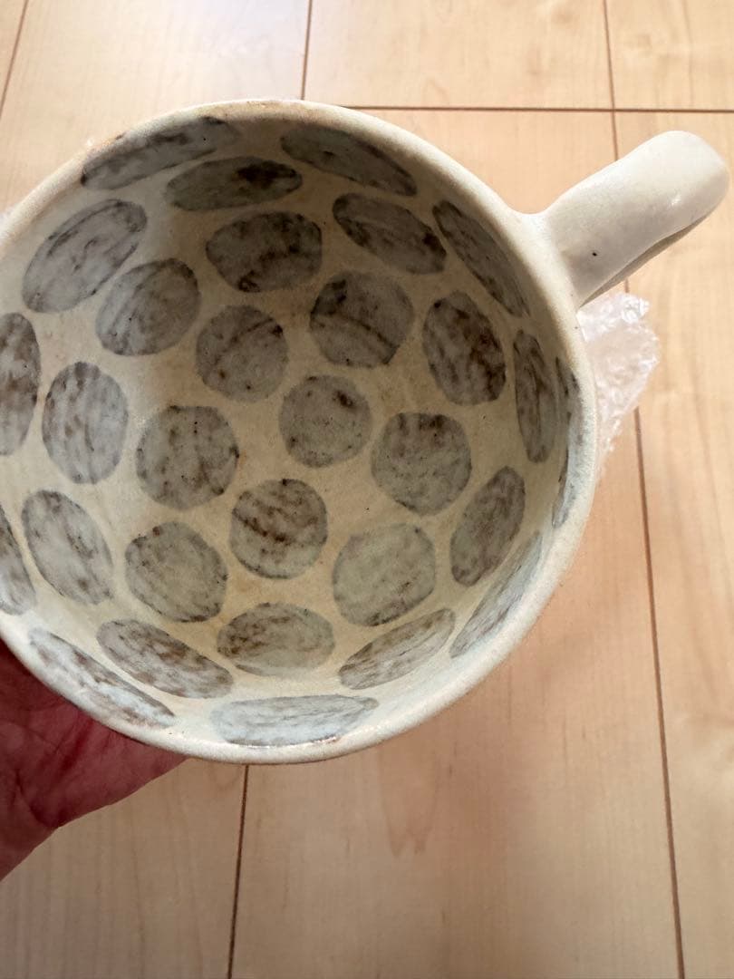 ⭐️新品⭐️ 作家くまがいのぞみ⭐️マ水玉陶器マグカップ水⭐️ペアセット