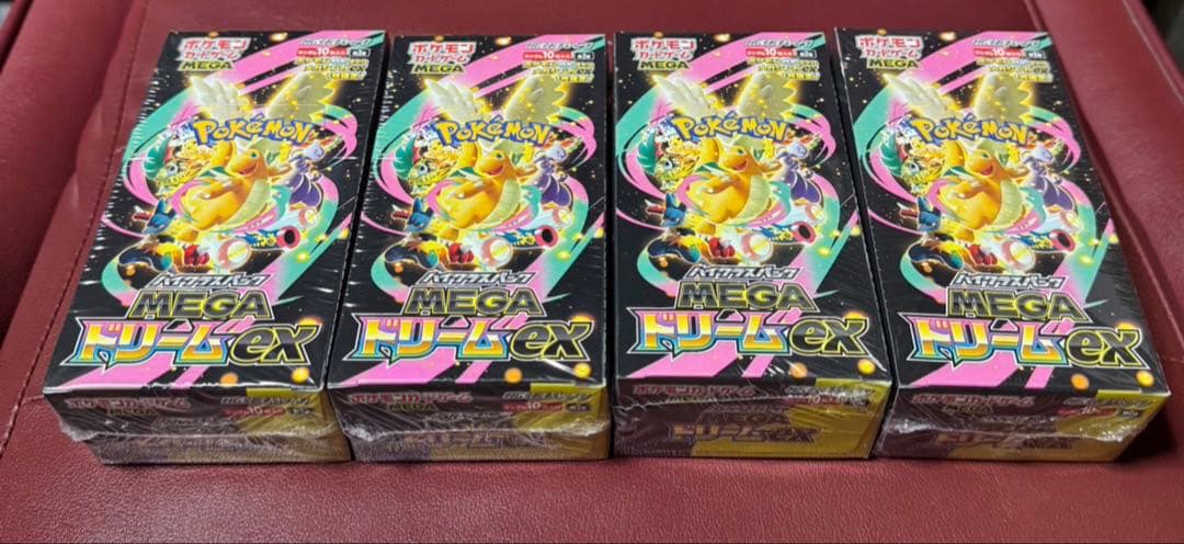 【新品未開封】ポケモンカードMEGAドリームex 4Box