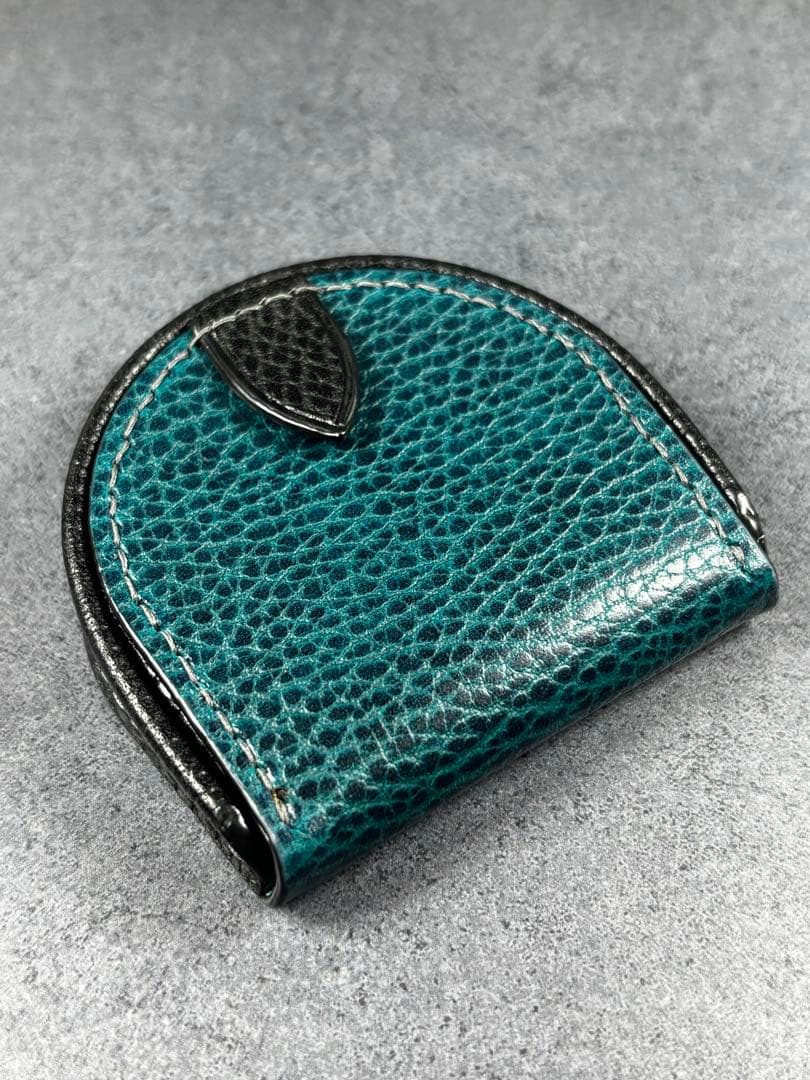 馬蹄型ケース ドラーロ イタリアンレザー 　ハンドメイド　レザークラフト