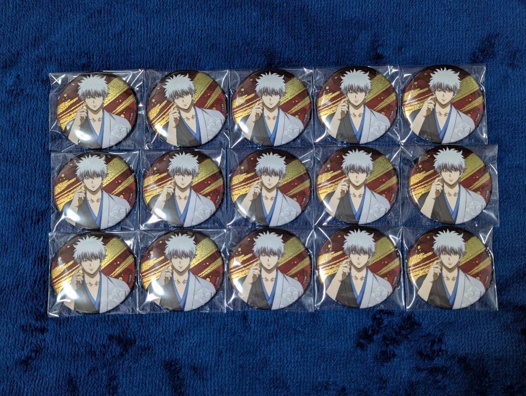 銀魂 銀さん 缶バッジ 椿の花 まとめ売り