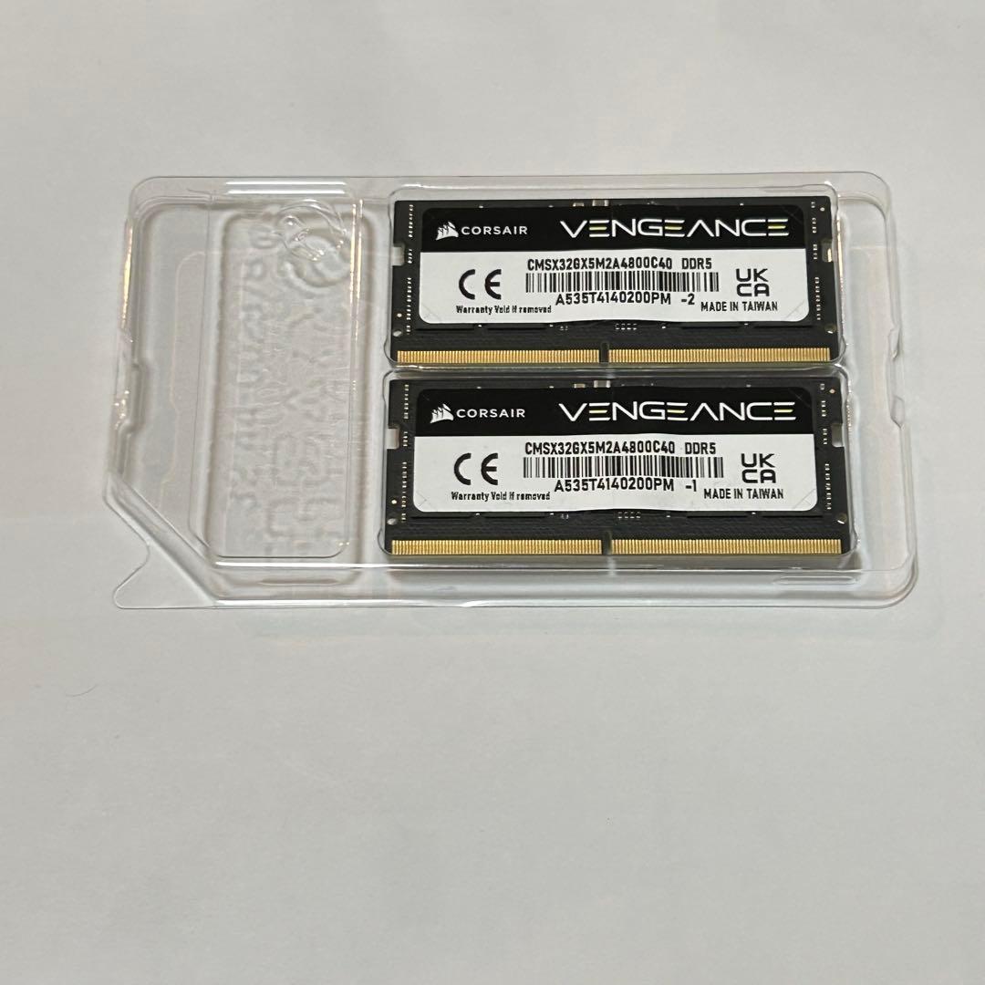 corsair メモリDDR5 32GB vengeance sodimm