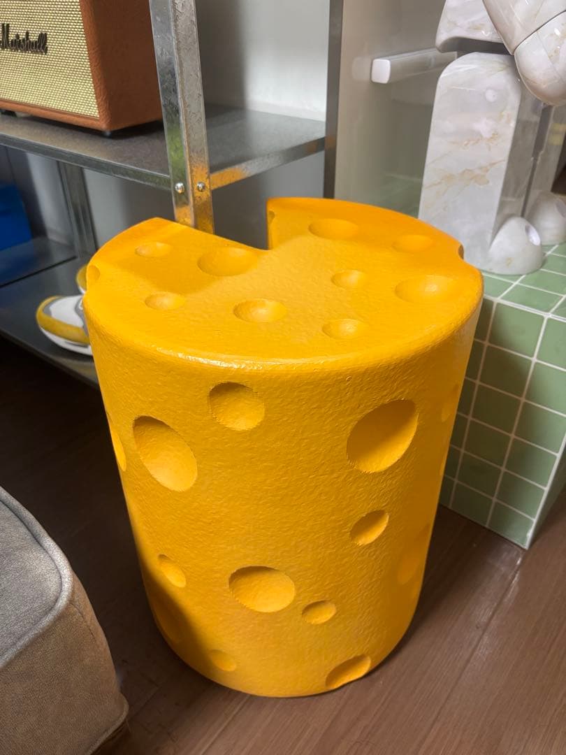 【ミッドセンチュリー・期間限定値下げ〜26日まで】チーズ型　スツール　イス