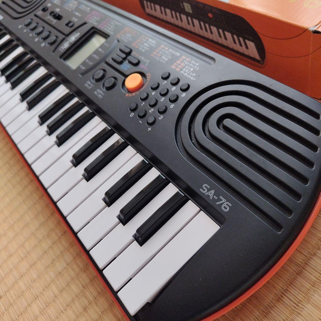 【動作確認済】CASIO SA-76 ミニキーボード ACアダプター付き