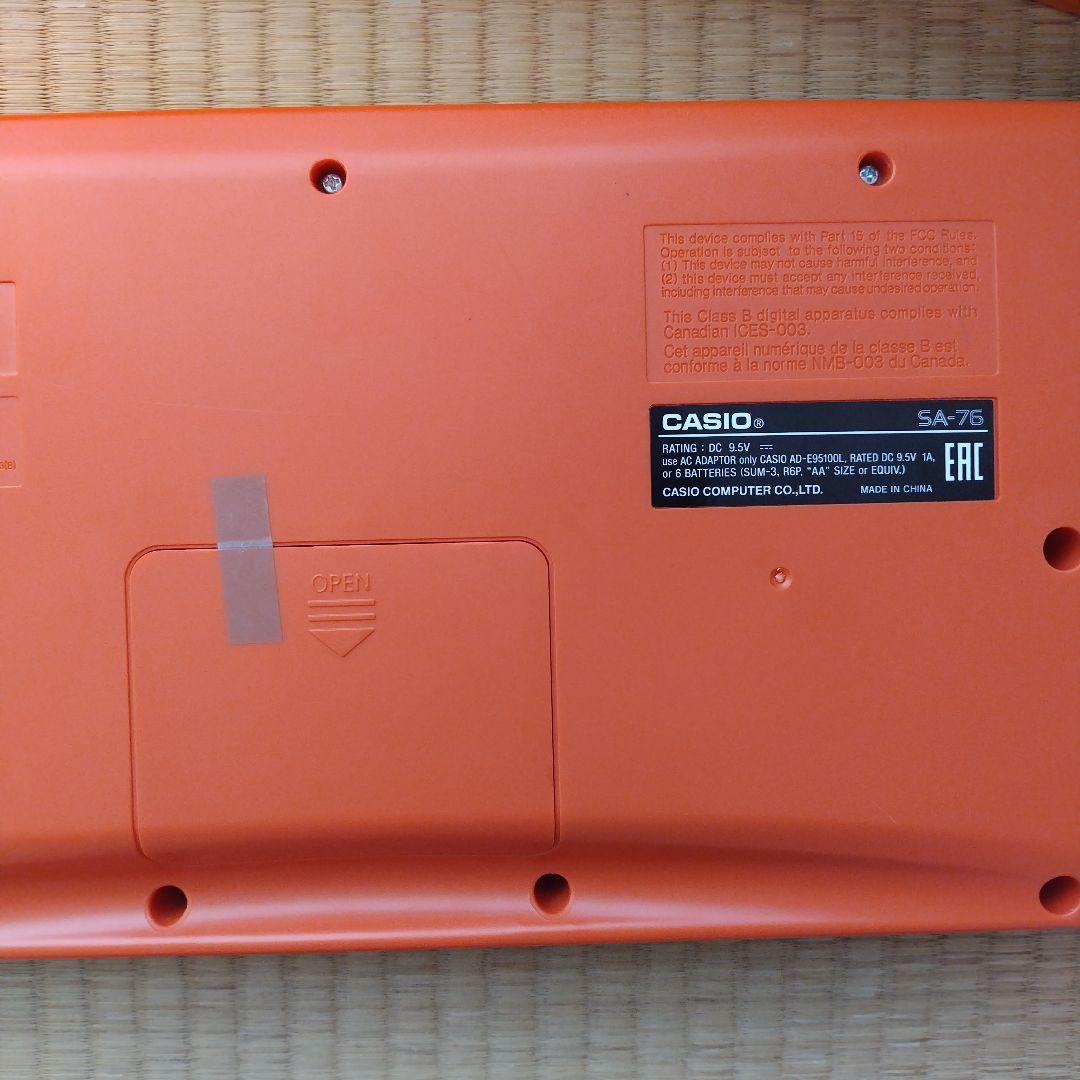 【動作確認済】CASIO SA-76 ミニキーボード ACアダプター付き