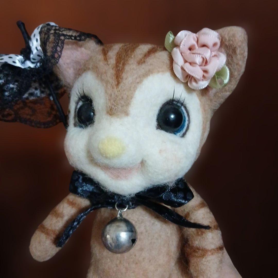 作家様　羊毛フェルト　ネコ
