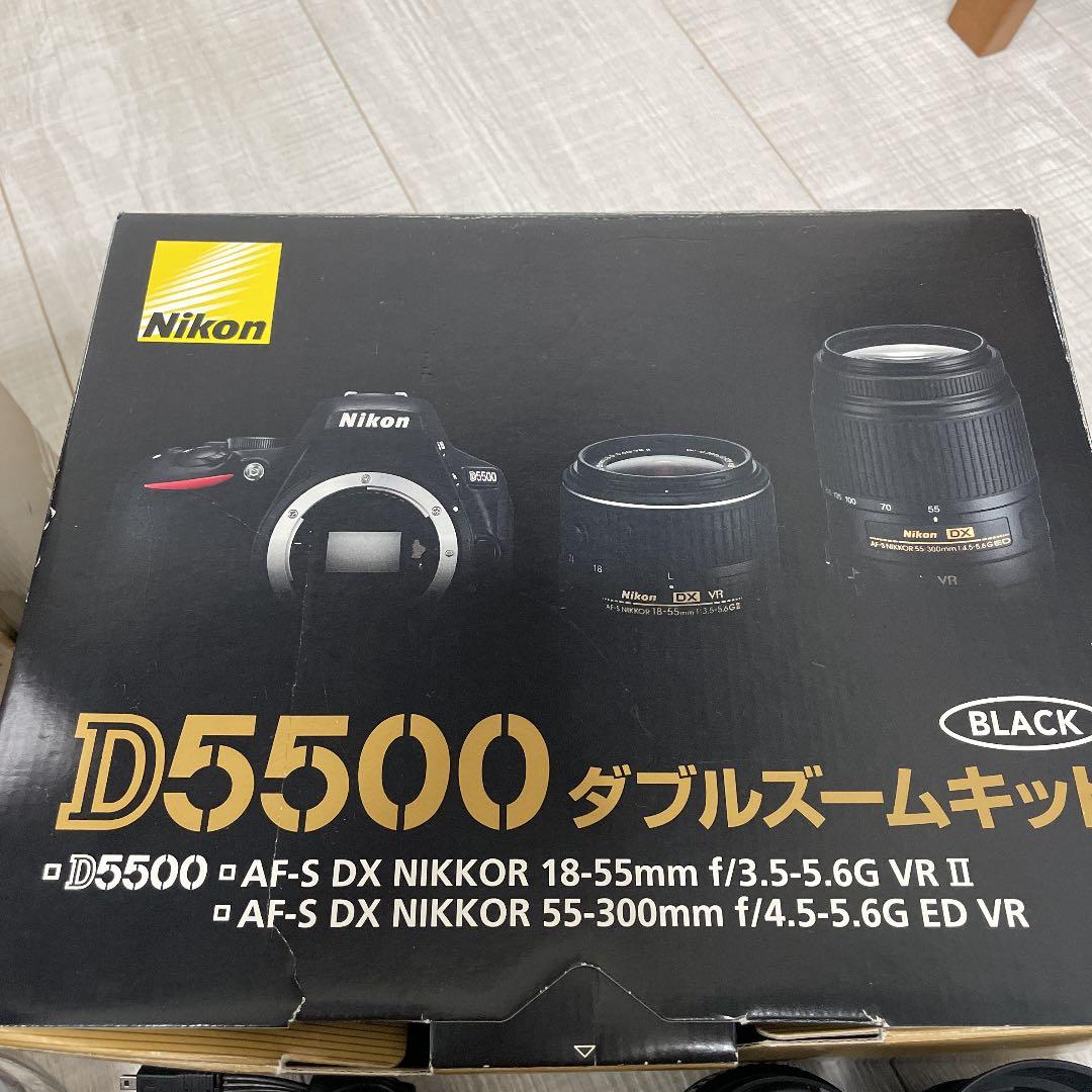 Nikon D5500 ダブルズームキット BLACK＋単焦点 広角レンズ