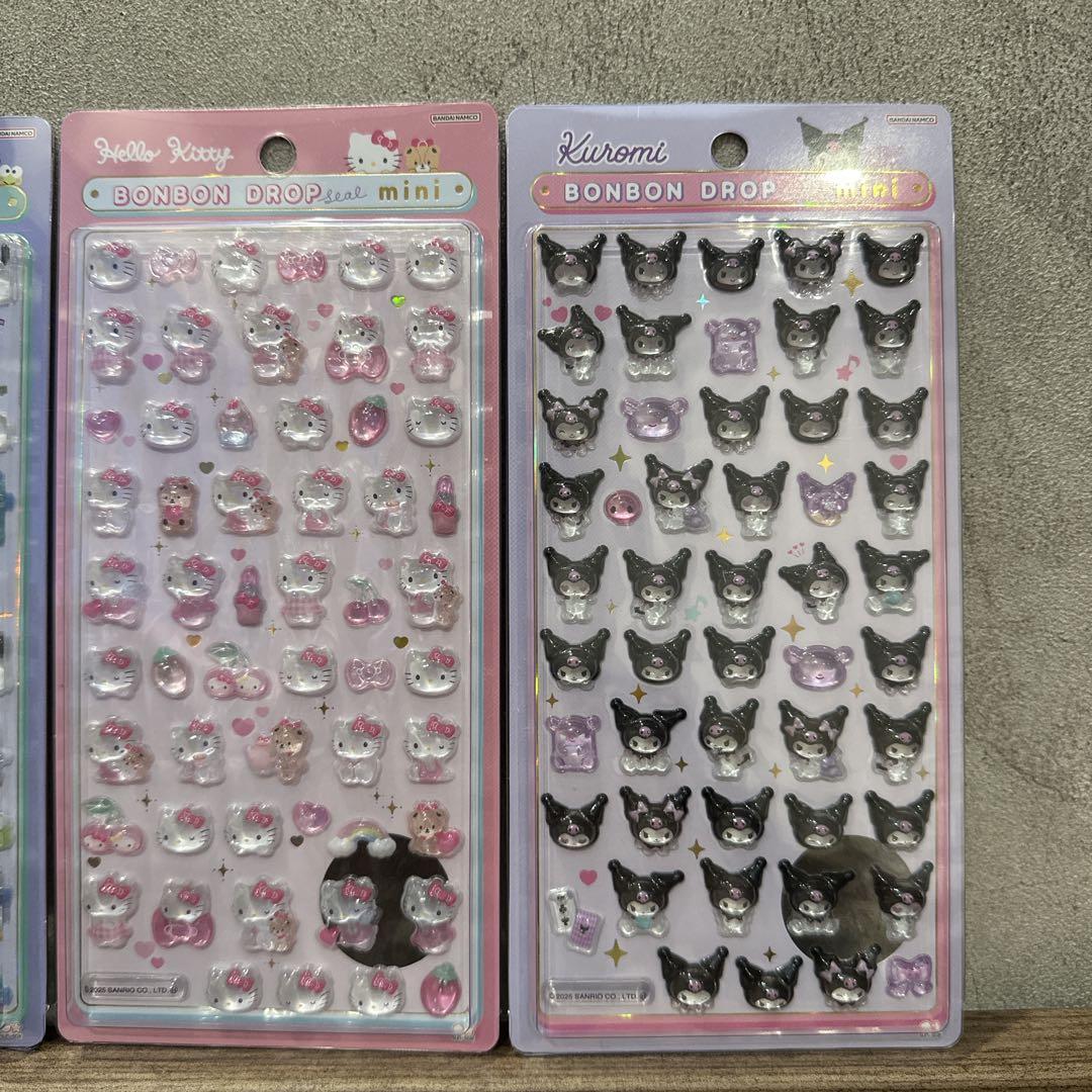 正規品 ボンボンドロップシール サンリオ はぴだんぶい キティ マイメロ クロミ