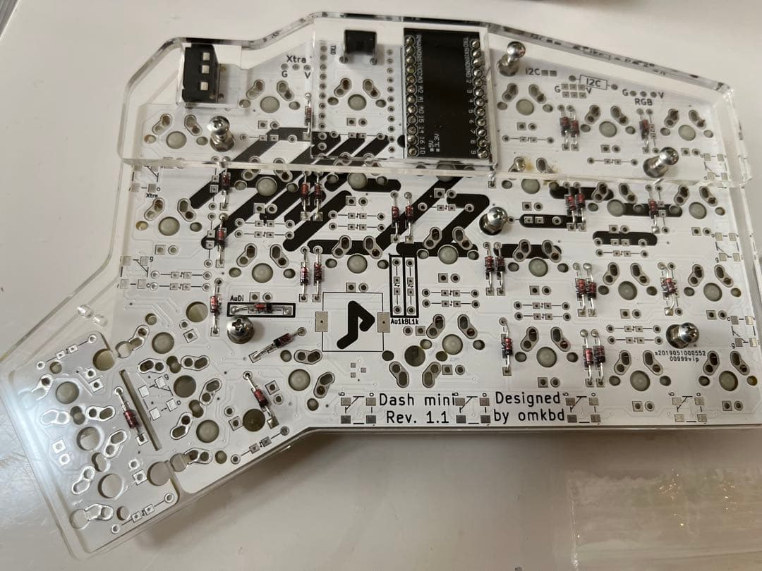 Ergo Dash mini キーボード本体 Rev. 1.1