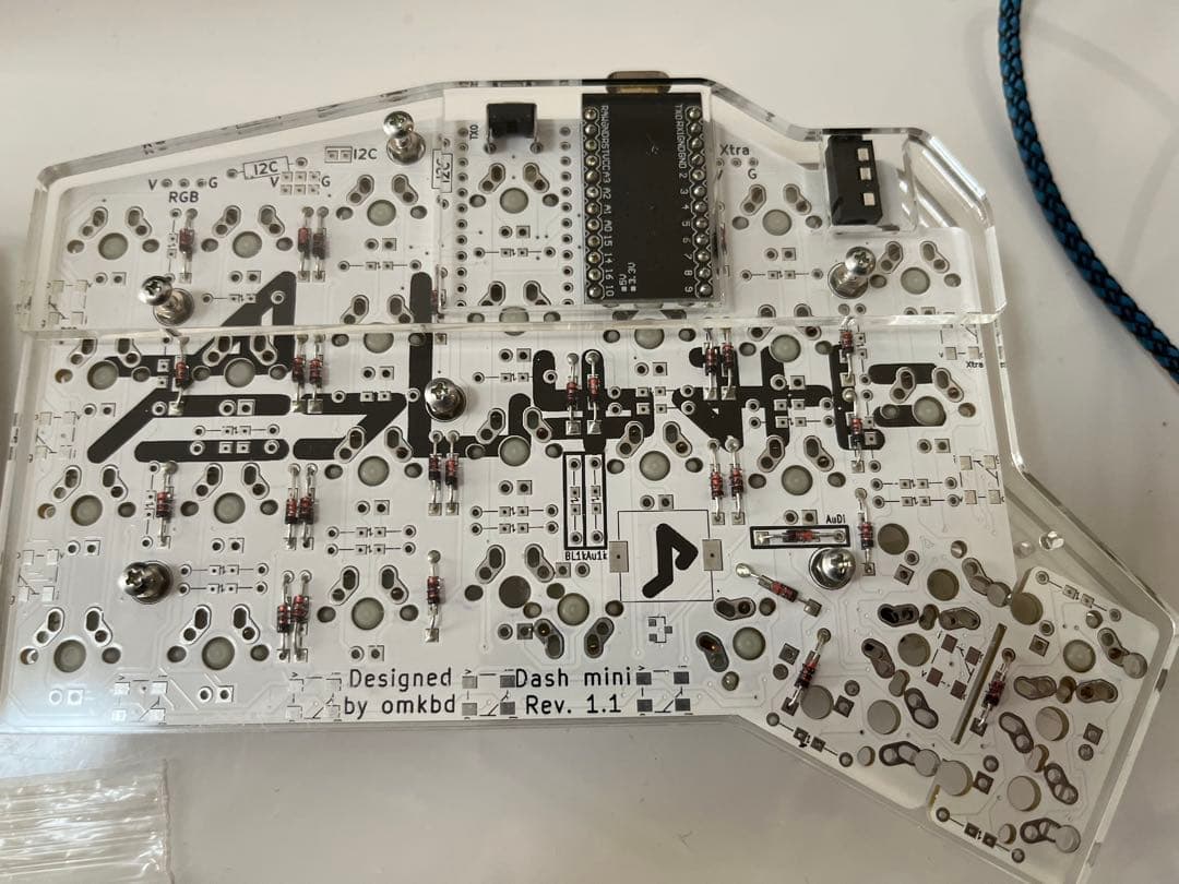 Ergo Dash mini キーボード本体 Rev. 1.1