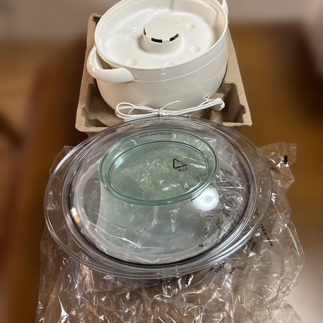 【新品】ティファール電気蒸し器 レシピブック付き