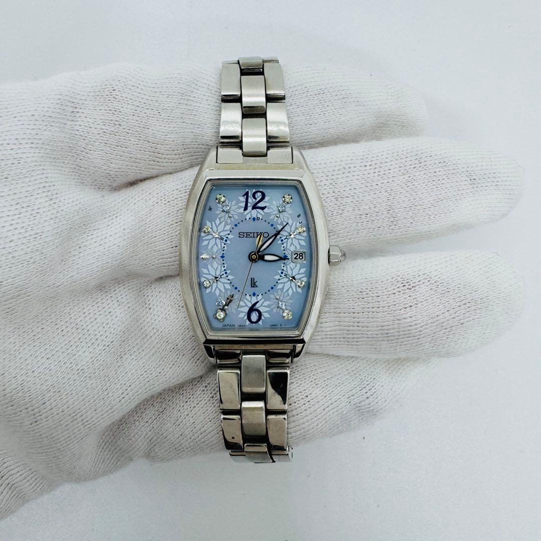 ✨SEIKO✨セイコー✨1B32-0AA0✨デイト✨ルキア✨シルバー✨腕時計✨