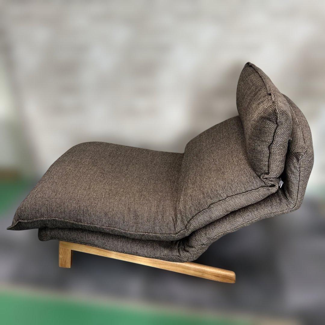 【美品】無印　ハイバックリクライニングソファ1シーター　ブラウン