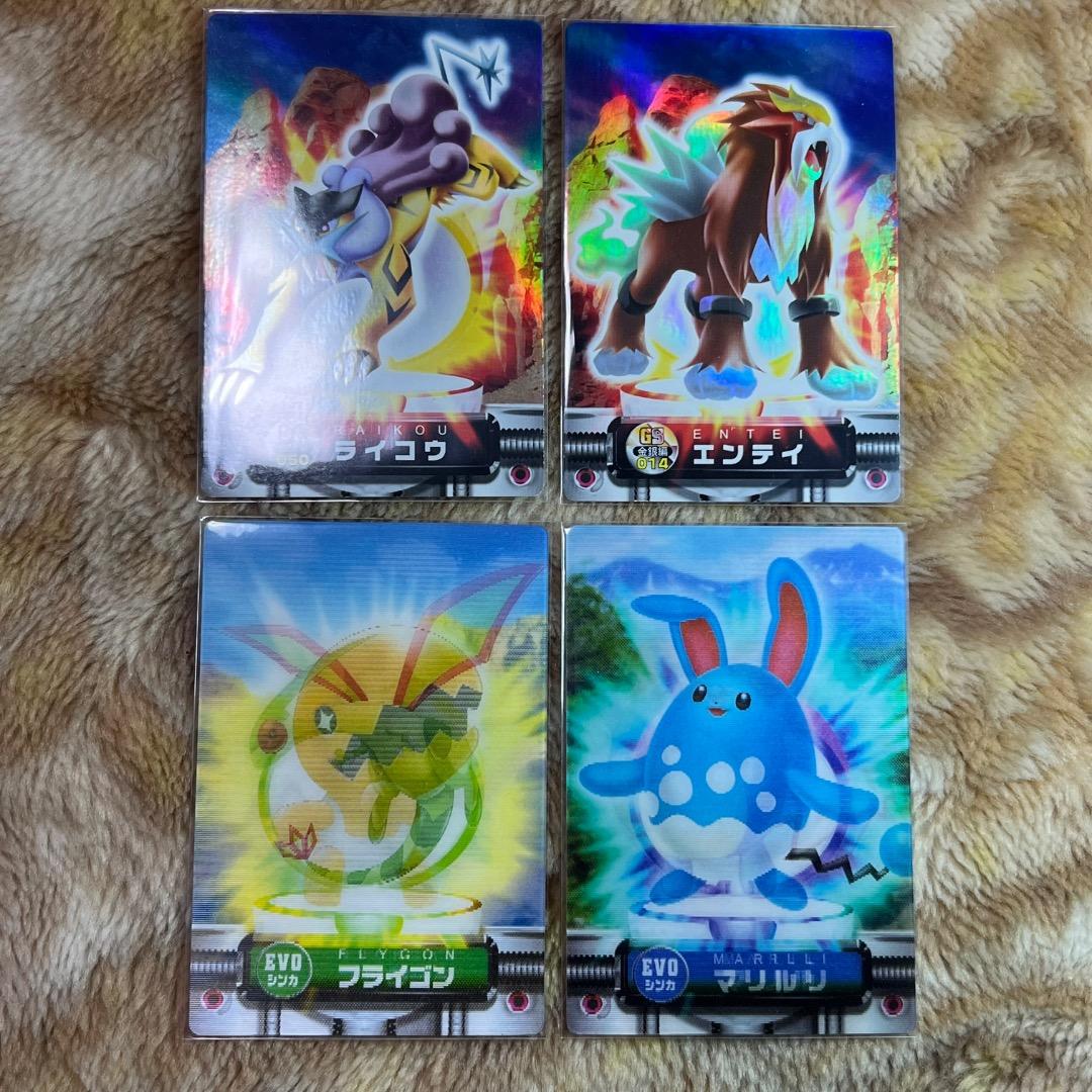 ポケモンカードダス ポケモンずかんカード エンテイ ライコウ 3D まとめ売り