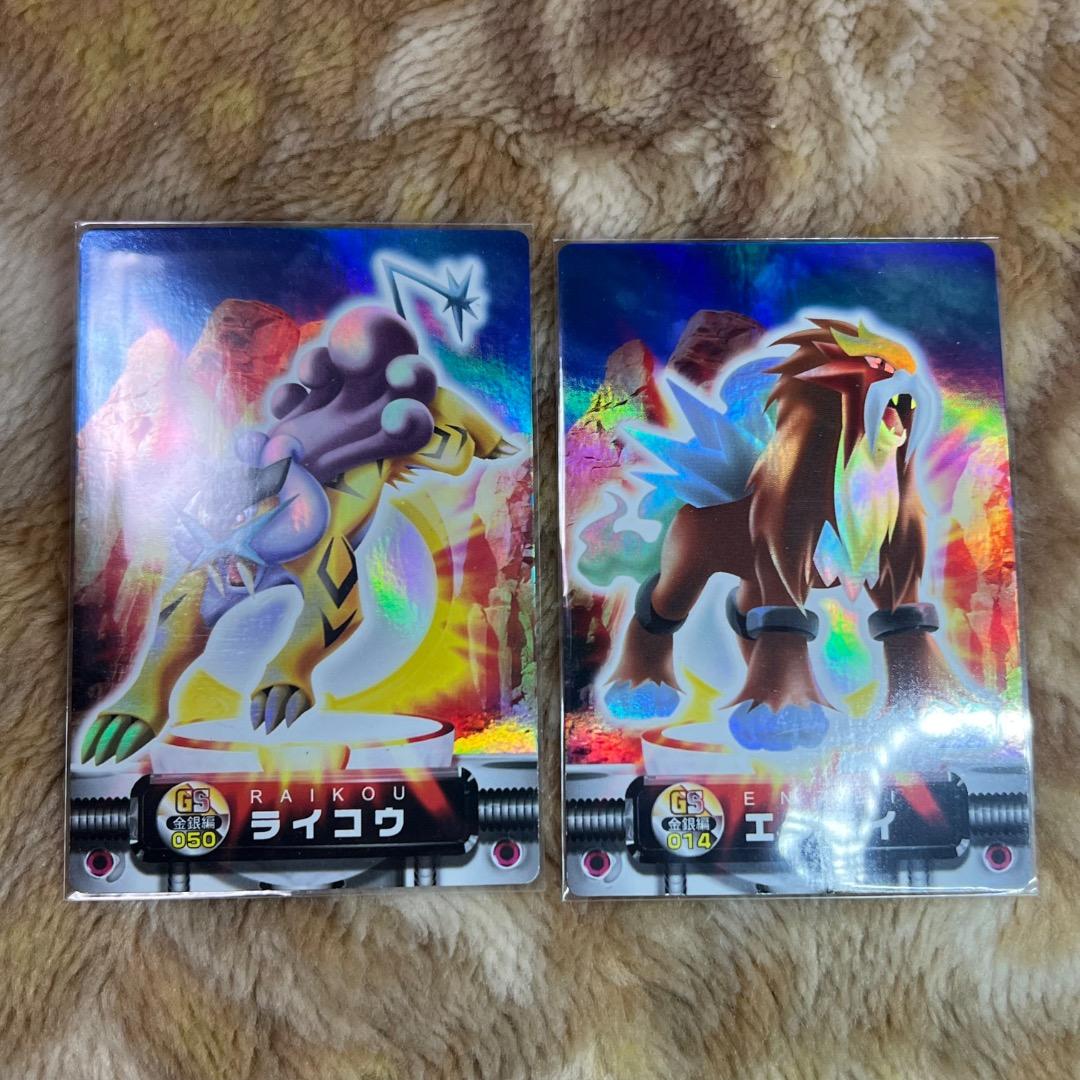 ポケモンカードダス ポケモンずかんカード エンテイ ライコウ 3D まとめ売り