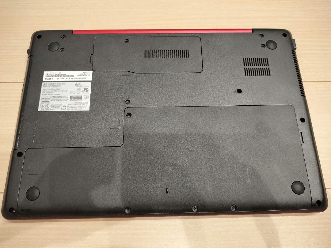 LIFEBOOK レッド 富士通 ノートパソコン Corei7 FUJITSU