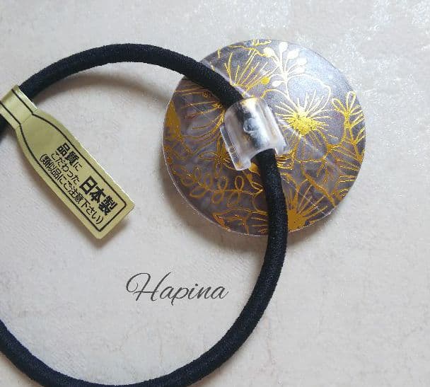 さくらんぼデザインうさぎちゃんラウンドレジンヘアゴム