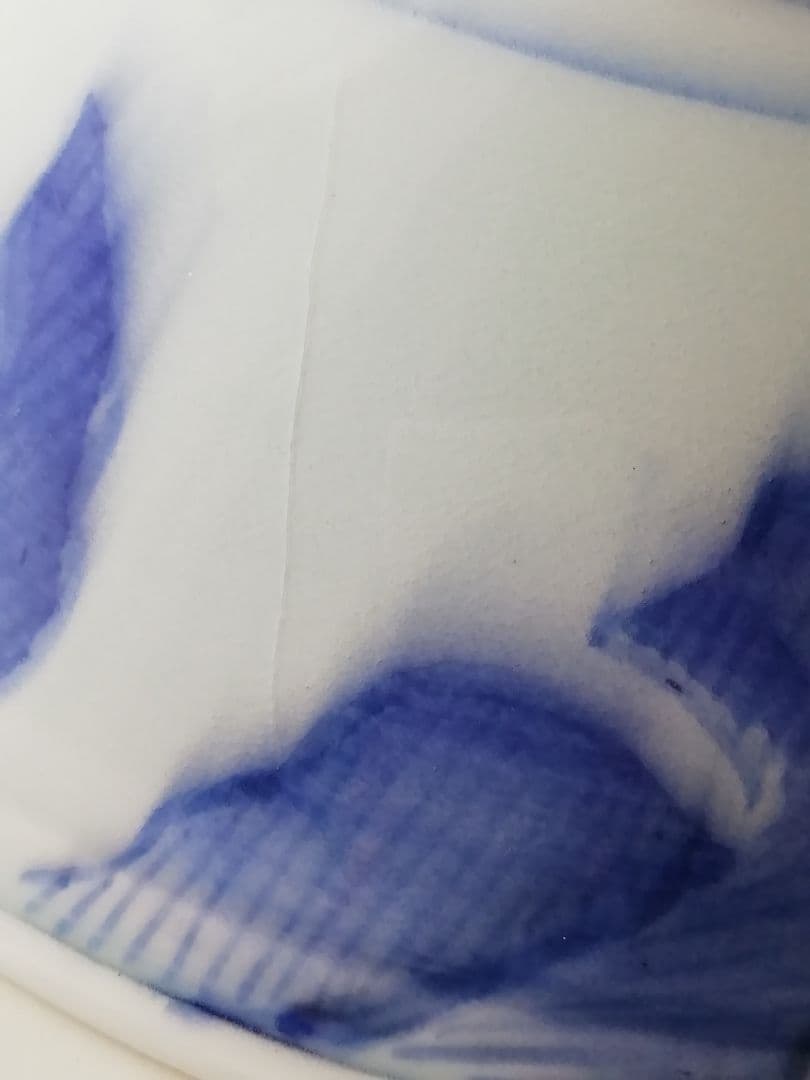 骨董のすり鉢　染付　ボウル