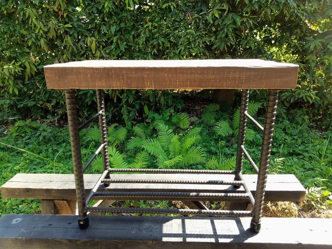 「男前」ハンドメイド　アイアン　シューズベンチ　ローボート