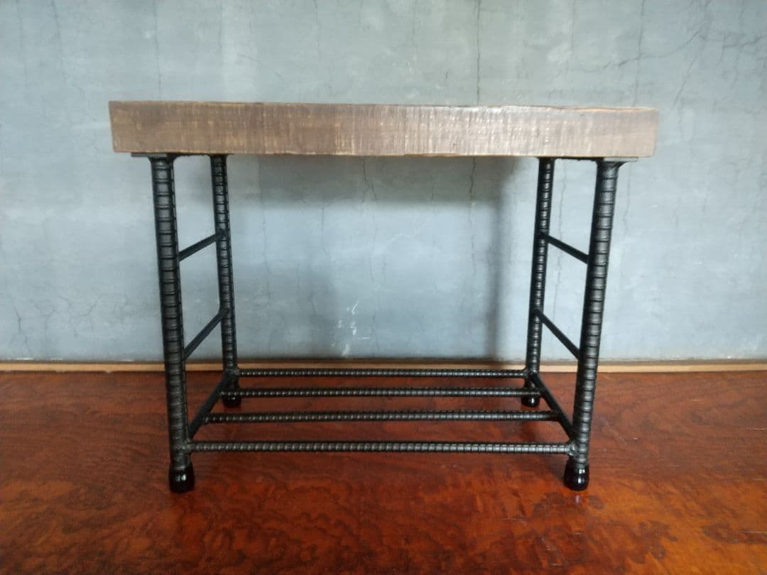 「男前」ハンドメイド　アイアン　シューズベンチ　ローボート