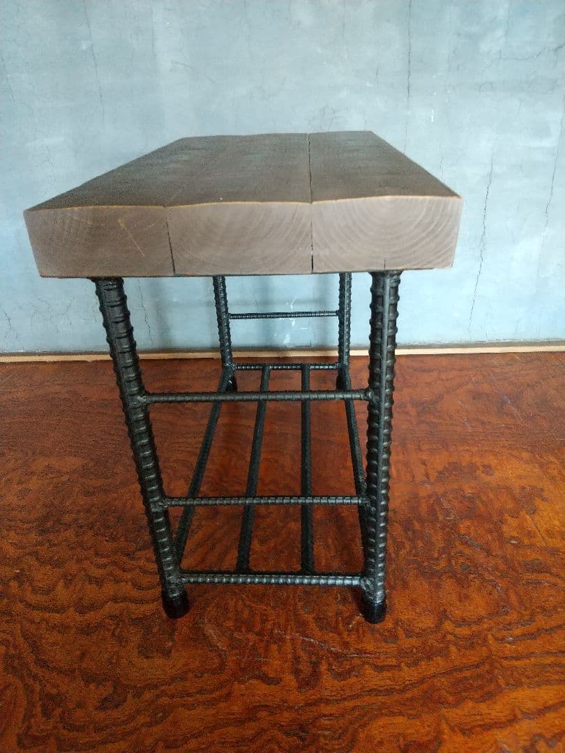 「男前」ハンドメイド　アイアン　シューズベンチ　ローボート