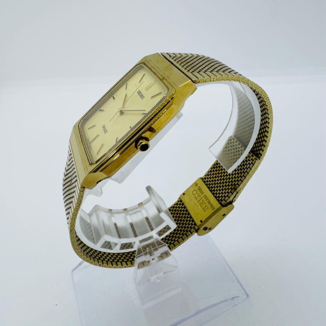 ✨SEIKO✨セイコー✨5E61-5A00✨DOLCE✨ゴールド文字盤✨腕時計✨