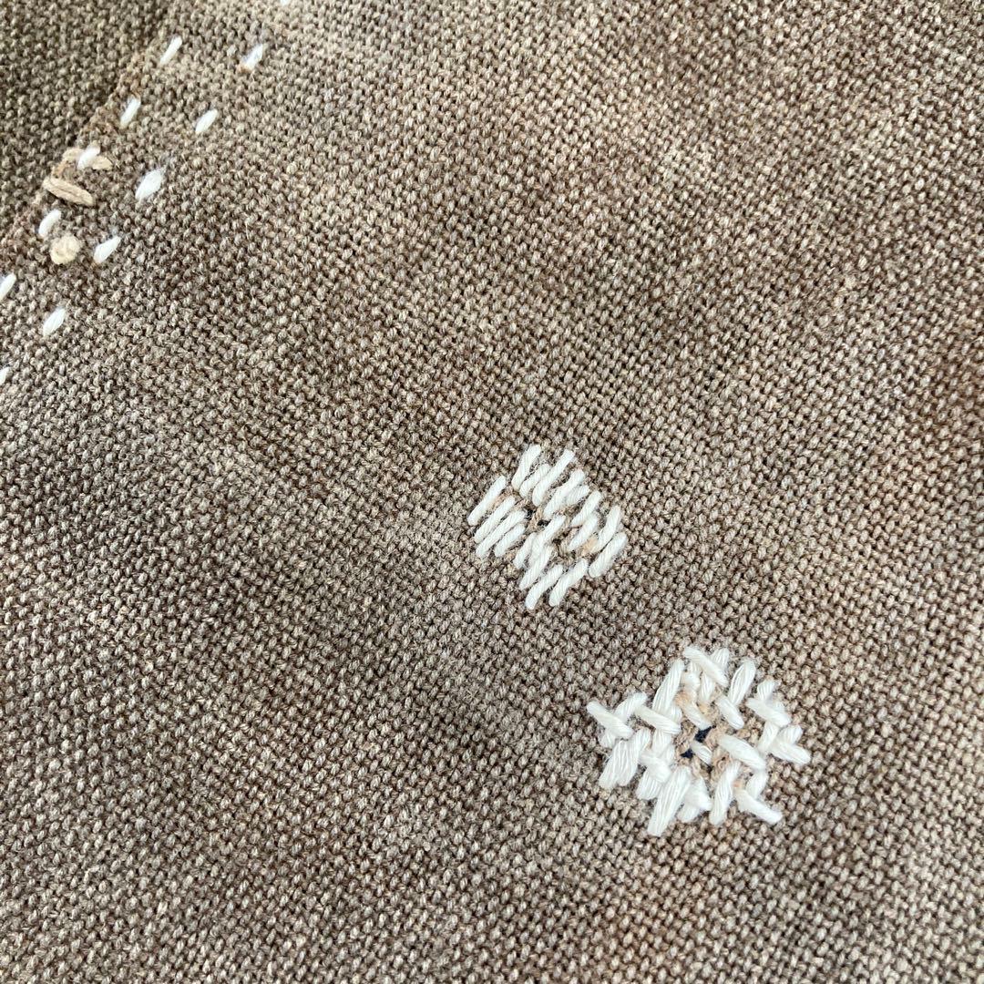 古布　襤褸　トートバッグ　酒袋　藍染絣　パッチワーク　刺し子