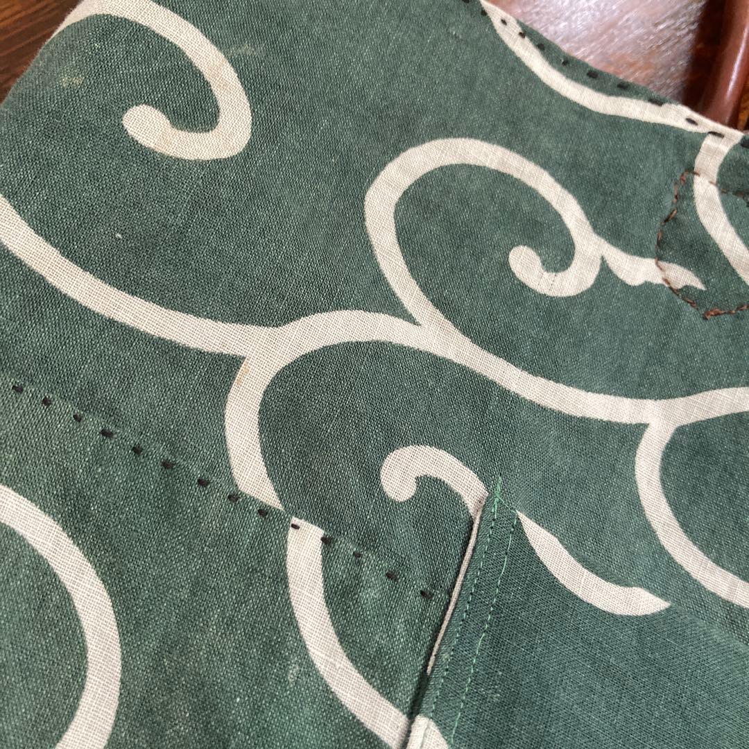 古布　襤褸　トートバッグ　酒袋　藍染絣　パッチワーク　刺し子