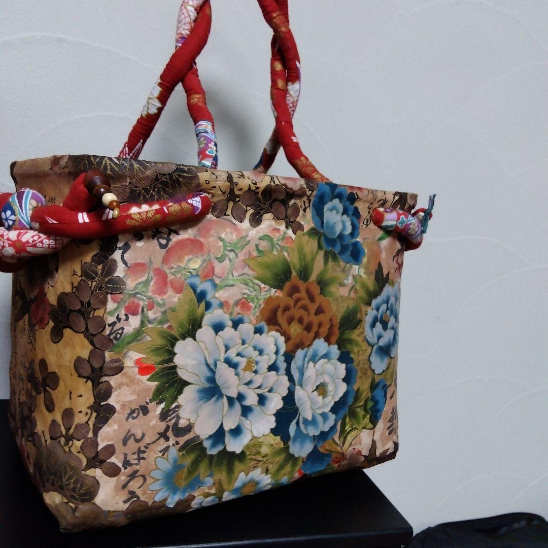 【一閑張り】 手提げバッグ　　籠　世界に一つだけ