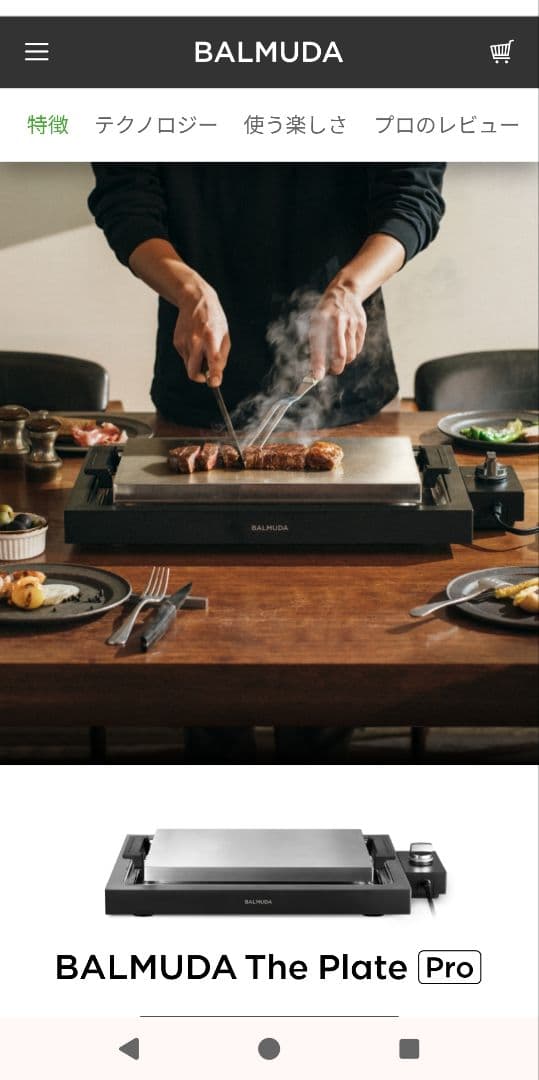 専用！京王百貨店　9月購入品　BALMUDA The Plate Pro 本体