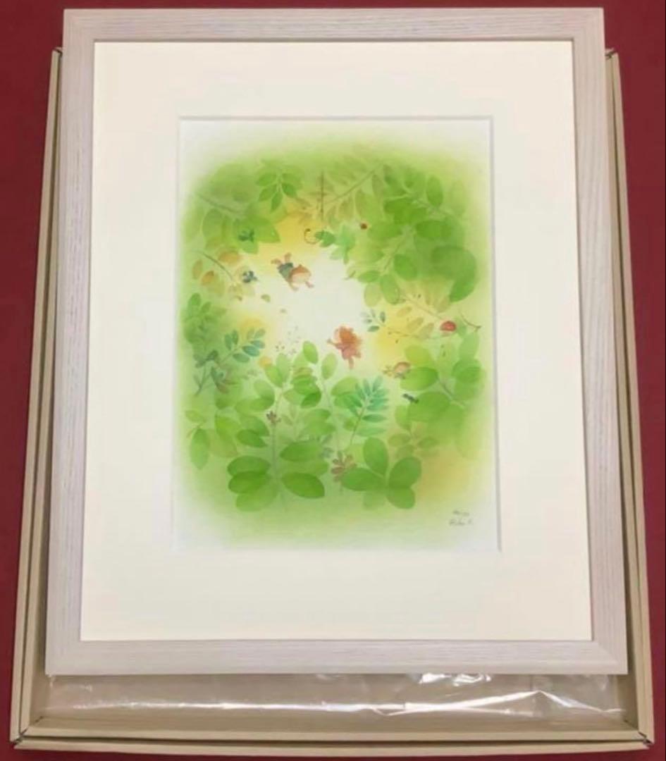 絵画・額縁・版画・上砂理佳・光の中へ・ピグメントプリント版画・美術品