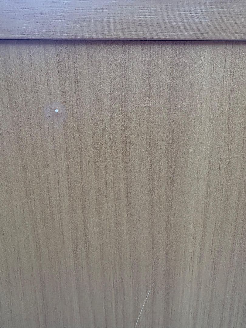 木製食器棚 ガラス扉付き 3段