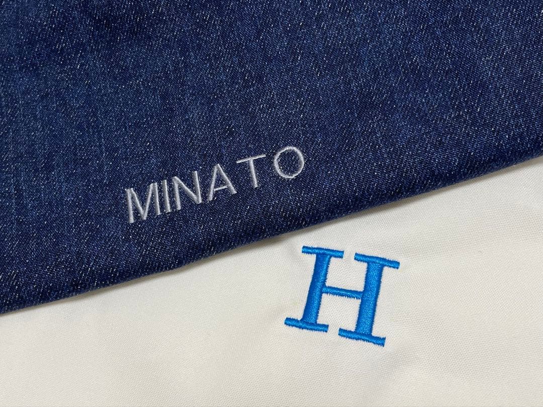 ③【ぬーぴー】イニシャル　お名前刺繍　体操服袋　4枚セット