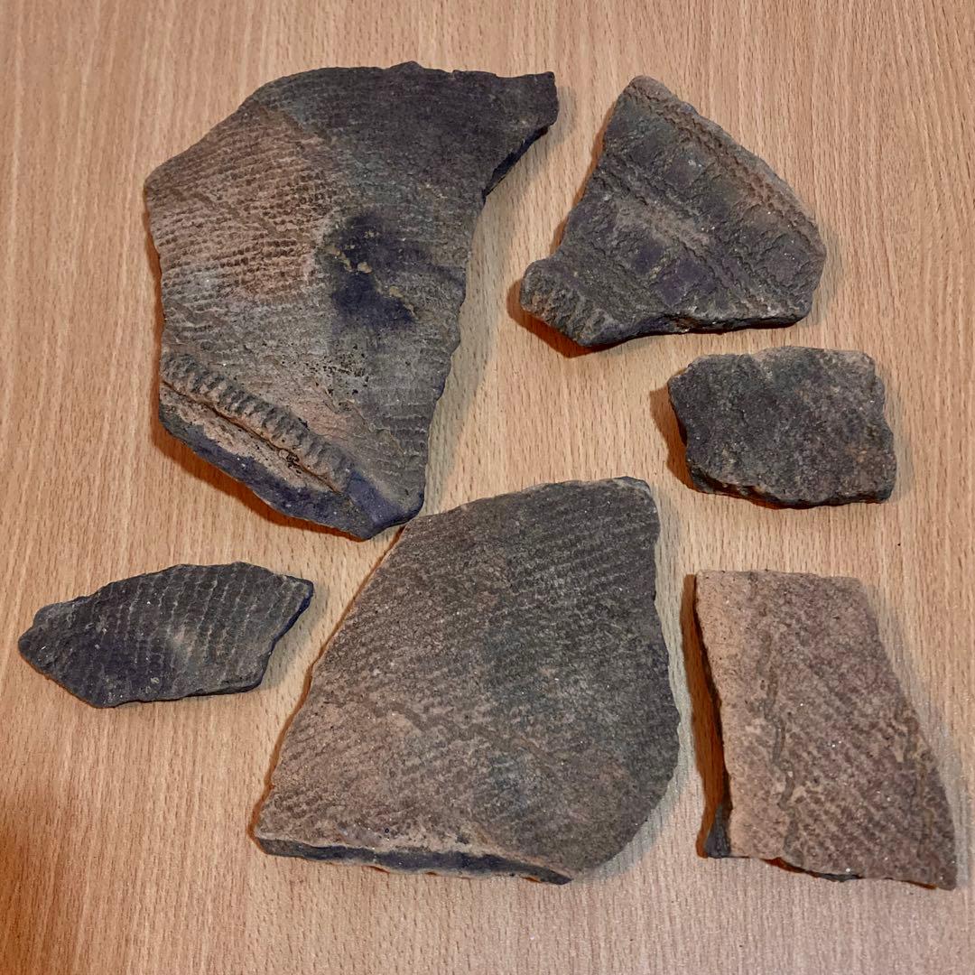 縄文土器　陶片 6点セット　4000〜5500年前