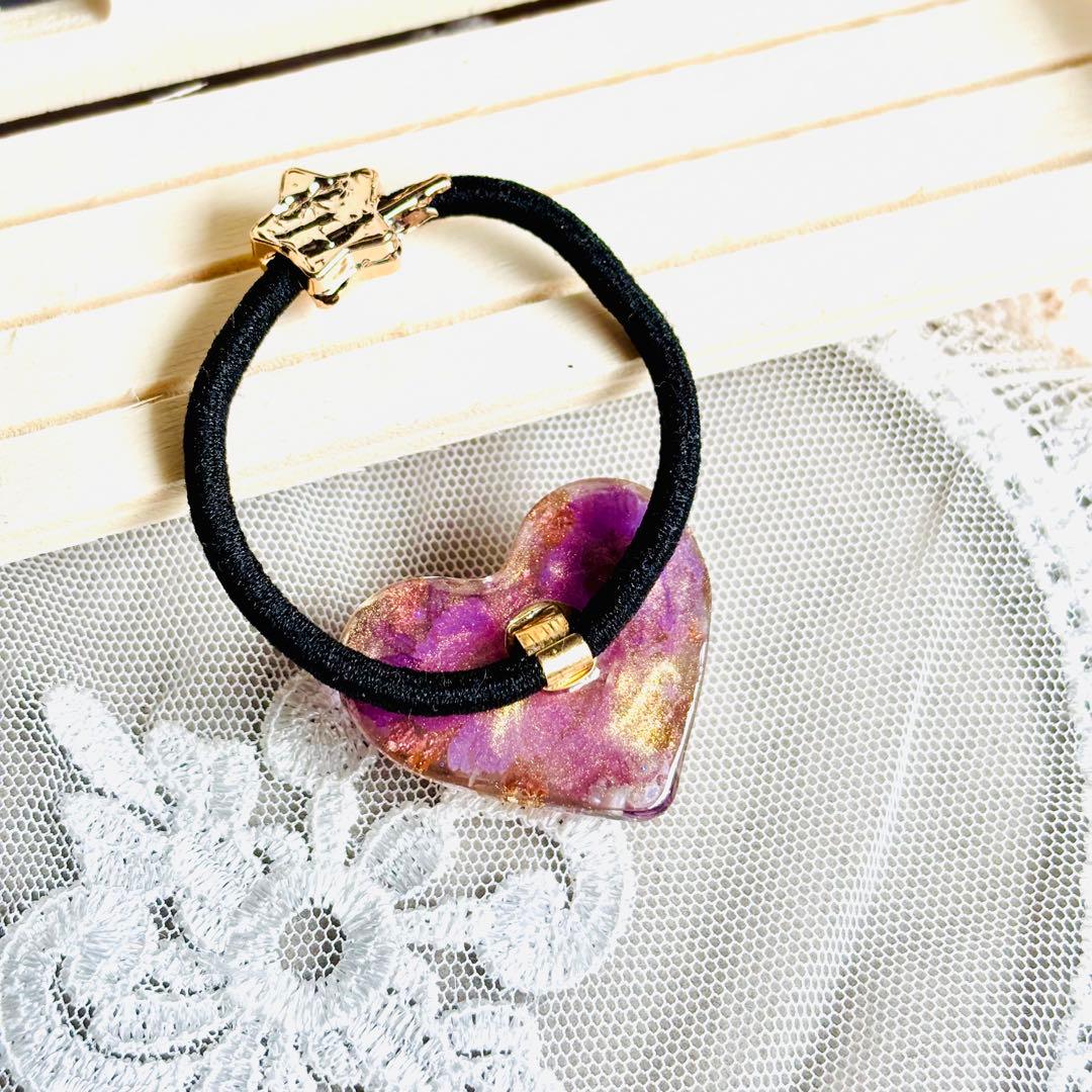 No.3058★ハンドメイド★ドライフラワー♡フラワーレジンヘアゴム